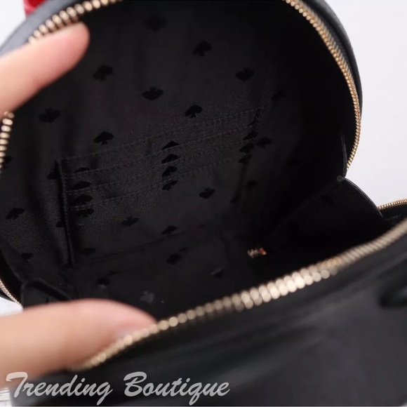 Disney x Kate Spade Minnie Mouse Crossbody Bag in Black Multi - Picture 9 of 10